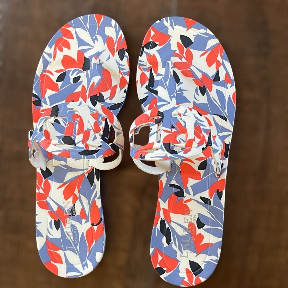LAUREN RALPH LAUREN Audrie Jelly Sandals/Flip Flops • Size 9B • Women • NEW - Picture 2 of 9